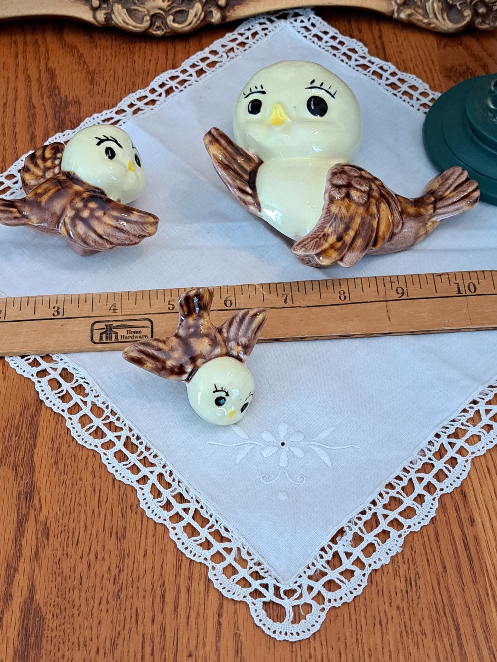 Vintage Ceramic Macramé  Bird Accents - ( See Description) - Picture 7 of 8